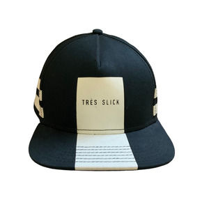 Cayler & Sons Black Label Tres Slick Black Cream Trucker Baseball Cap One Size